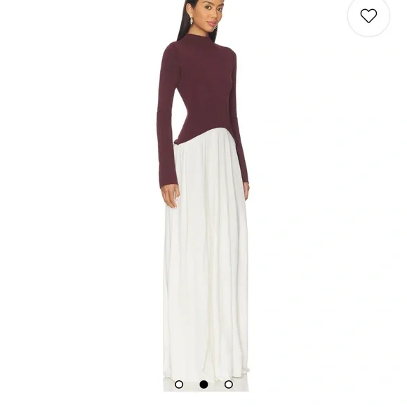 SOLID & STRIPED The Soglio Dress in Raisin Brown